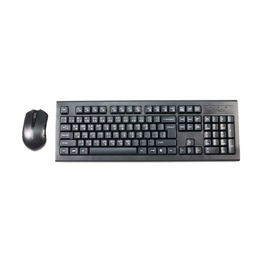 A4 Tech 3000N Black Wireless Keyboard & Mouse Combo with Bangla