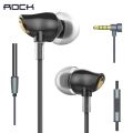 Rock Zircon Nano Stereo Earphone In Ear Headset With Micro 3.5mm In Balanced Immersive Bass Earphones for iPhone Samsung Hiaomi Huawei Vivo Oppo.