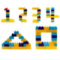 206 Pcs Building Blocks Puzzle Blocks for Kids Bucket to Store the item. 