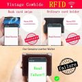 Ciephia Classic Style Genuine Leather Rfid Wallets for Men Thin Short Multi Function Tri Fold Card Holder Male Purse Money Clip.