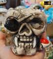 Skeleton Head Style Ashtray Resin Simulation Head Model Halloween. 