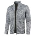 Men's Zipper Jacket Autumn Stand Collar Sweatshirts Long Sleeve Casual Coats Streetwear Male Fleece Sweater.