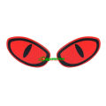 2 pcs x Eye Reflective Sticker Angry Eye Shape Car Bumper Door Safety Reflective Stickers. 