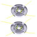 JAERBEE 2X Alloy Head Metal Trimmer Head ,Brush Cutter Replacement Parts Bump Feed Head For Brush Cutter Grass Trimmer. 