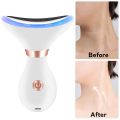 45℃ Neck Facial Lifting Device EMS Microcurrent LED Photon Therapy Vibration Face Massager Anti Wrinkles Tightening Skin Care. 