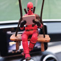 Car Interior Decoration Funny X-Men Deadpool Mini Figures Auto Dashboard Rearview Mirror Decoration Car Interior Accessories. 