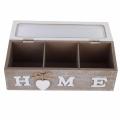 Storage Box Tea Bag Jewelry Organizer Storage Box Desktop Container Remote Control Holder Jewelery Box. 