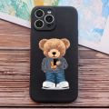 Funny Trendy Girl sports bear Phone Case For iPhone 15 PRO Max 12 Pro 11 Pro XR XS 13pro X 6s 7 Plus Case for iphonne 14 pro max.