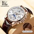 Men Casuals Fashion Watches Quartz Watches Chronograph Decoration Wristwatches 30M Waterproof Watches Calendar Watches Stainless Steel Luminous Pointer Tempered Mirror Wrist Watches For Men. 