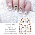 National tide, Chinese ancient style, phoenix, nine-tailed fox demon, bamboo, Dunhuang flying nail art stickers, Tang Dynasty beauties.
