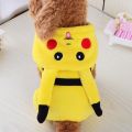 Pokemon Go Pet Dog Cat Clothes Costume Pikachu Squirtle Hooded Outfit Halloween. 