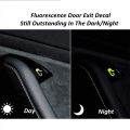 8Pcs/Set for Tesla Model 3 Car Door Open Exit Sticker Luminous Button Sticker Kit. 