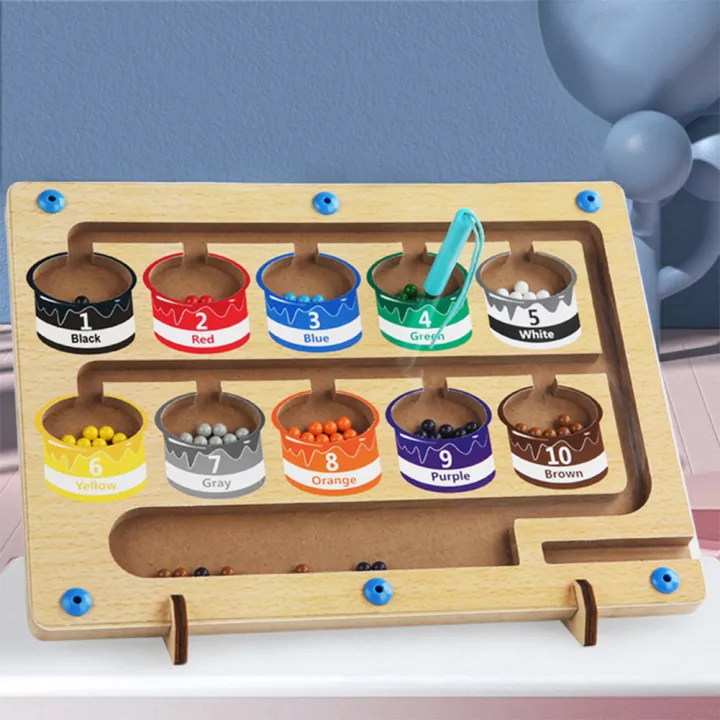 Magnetic%20Color%20Number%20Maze%20Wooden%20Color%20Matching%20Counting%20Puzzle%20Board%20Concentration%20Training%20Educational%20Toys%20-%20Image%205