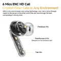 QCY HT08 MeloBuds Pro Earbuds 6 Mic 46dB ANC BT 5.3 Earphones Wireless Hi-Res LDAC Headphones 34H in-Ear Detection Wireless Bluetooth Earphones. 