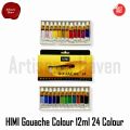 MIYA HIMI Gouache Paint Tube Set (12ML) — 12, 18, 24, 36 Colors. 