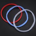 Silicone Sealing Ring For Pressure Cooker Pot Accessories, Fits 5 Or 6 Quart Models, Red, Blue And Common Transparent White, Pack Of 3. 
