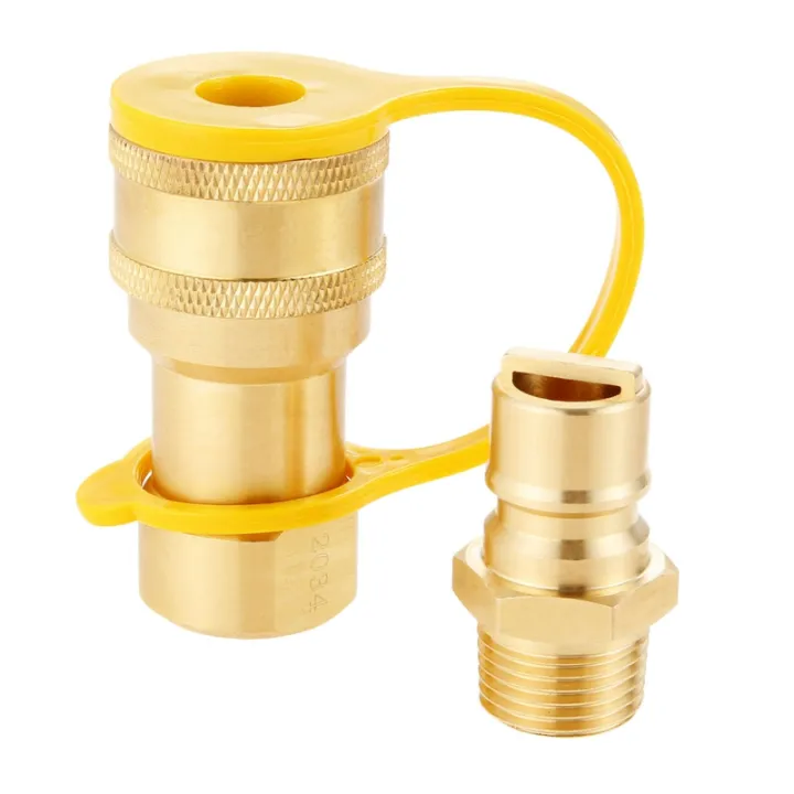 1/2%20Inch%20Solid%20Brass%20Gas%20Propane%20Quick%20Connect%20Disconnect%20Fitting%20Connector%20Adapter%20-%20Image%203