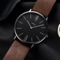 Men Watch Fashion Ultra-thin Simple Watches Men Waterproof Leather Strap Quartz Watch For Men Wristwatch. 