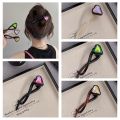 Elegant Hairpin Heart Twisted Clip Hair Styling Tool Line Grab Clip Colorful Hair Clip Ponytail Clip Daily.