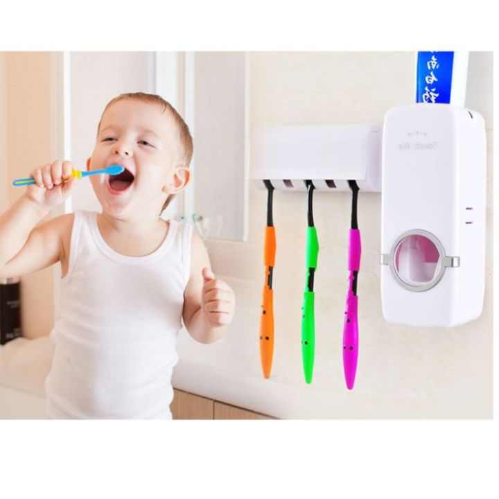 Dustproof%20Automatic%20Toothpaste%20Dispenser%20Plastic%20Toothpaste%20Squeezer%20Rustproof%20Dispenser%20Wall%20Mount%20for%20Bathroom%20Toothbrush%20Holder%20-%20Image%206