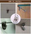 10Pcs Glass Shelf Brackets Suction Support Studs Pegs 5mm Shelves Fixed Cabinet Cupboard Glass Bracket Supporter Hold.