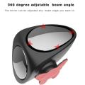 2 in 1 Car Convex mirror & Blind Spot Mirror Wide Angle Mirror 360 Rotation Adjustable Rear View Mirror View front wheel {left said}1pc. 