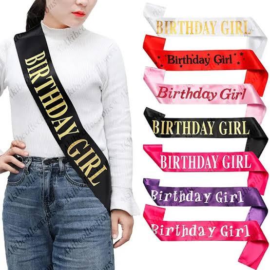 Birthday Girl Sash - Birthday Sash Birthday Party Favors, Supplies and Decorations