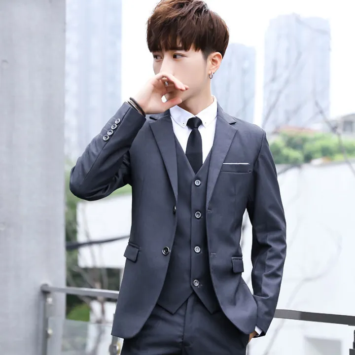 Men's%20Suit%20Slim%20Fit%20Korean%20Style%20Leisure%20Suit%20Men's%20Suit%20Business%20Formal%20Wear%20Coat%20Bridegroom%20Wedding%20Trendy%20Small%20Suit%20-%20Image%204