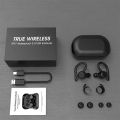 IPX7 Waterproof Wireless Headset Bluetooth Earphone Dual Wear Style Sport Running Stereo Headphone Long Play Time Mic Earbuds.