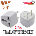 Travel Converter Socket 2 pin to 3 pin Universal Adapter Converter. 