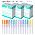 1-50pcs Disposable Professional I.V. Catheter Cannula Piercing Sterile Needle 14G 16G 18G 20G 22G Supply Ear Nose Nombril Mamlon. 