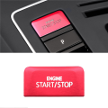 2X Car Engine Start Stop Button Switch Cover Trim for-Golf 8 MK8 AT Accessories 2020 2021 Red.