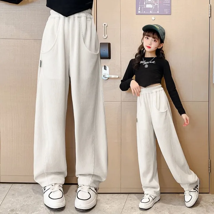 Girls%20Pants%20Spring%20Autumn%20Korean%20Style%20Cotton%20Boy%20Girl%20Loose%20Pants%20Cargo%20Pants%20Children's%20Casual%20Sports%20Pants%205-14Y%20-%20Image%203