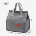 1 Pcs Thermal Insulated Lunch Bag Large Capacity Food Storage Handbag Carrier Tote with Velcro Closure for Kids & Adults School Office Picnic Portable Waterproof Thermal Bento Box Carrier Tote with Velcro Closure.