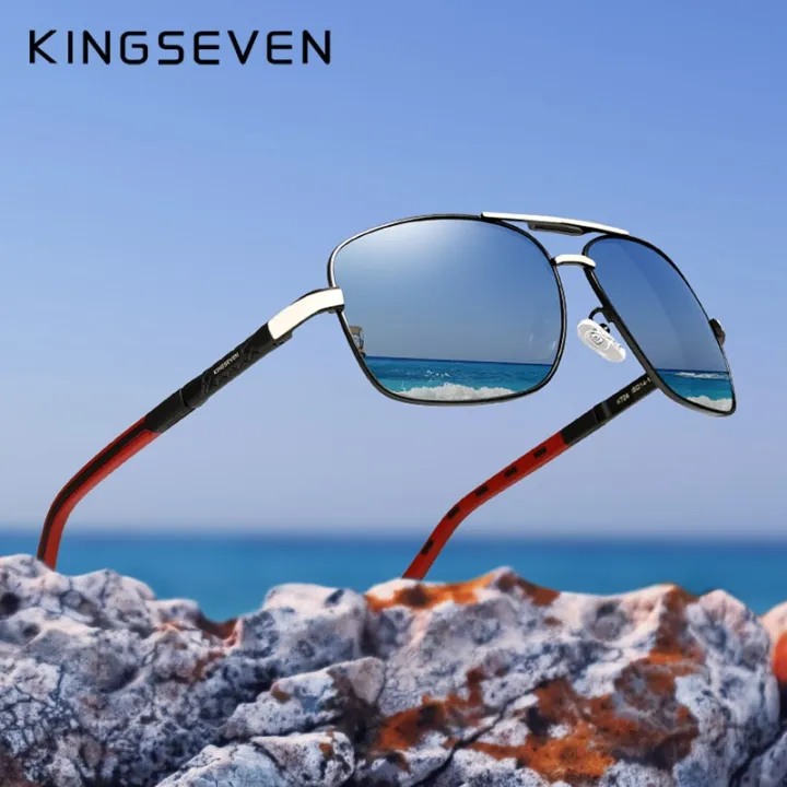 KINGSEVEN%202020%20Aluminum%20Brand%20Pilot%20Polarized%20Sunglasses%20Men%20Women%20Fashion%20Frame%20Male%20Sun%20Glasses%20For%20Driving%20Oculos%20de%20sol%20-%20Image%202