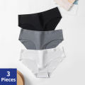 BZEL 3PCS/Set Women Panties Low Waist Seamless Female Underwear Sports Breathable Briefs Girl Underpants. 