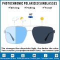 Square Photochromic Sunglasses Men Women Polarized Chameleon Glasses Sun Glasses Blue Yellow Day Night Vision Driving Eyewear. 