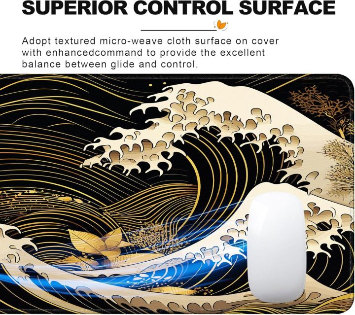 Japan%20Sea%20Waves%20Sunset%20Desk%20Mat%20%20Mouse%20Pad%20Extended%20Gaming%20Non-Slip%20Base%20Thick%20Sealed%20Edges%20Office%20Keyboard%20Laptop%20-%20Image%204