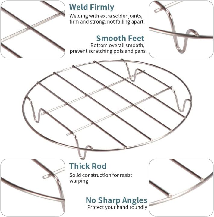 6/7/8%20Inch%20Circular%20Wire%20Rack%20Cooling%20Rack%20Egg%20Steam%20Rack%20Stainless%20Steel%20Cooking%20Roasting%20Rack%20for%20Oven%20Pot%20Air%20Fryer%20Cake%20Pan%20-%20Image%206