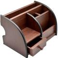 Wooden Desk Organiser, Pen Stand - Mobile Holder.