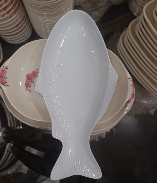 Fish Design Serving Dish 16" Inch, Oven Proof melamine plait