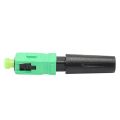 Practical product 10pcs Ftth Embedded Quick Connector SC/APC Green Plastic Fiber Optic Connector. 