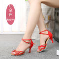 Latin Dance Shoes Women's Mid Heel Dance Shoes Soft Sole Shoes High Heel Latin Dance Shoes Girls Girls Dancing Shoes Promotion.