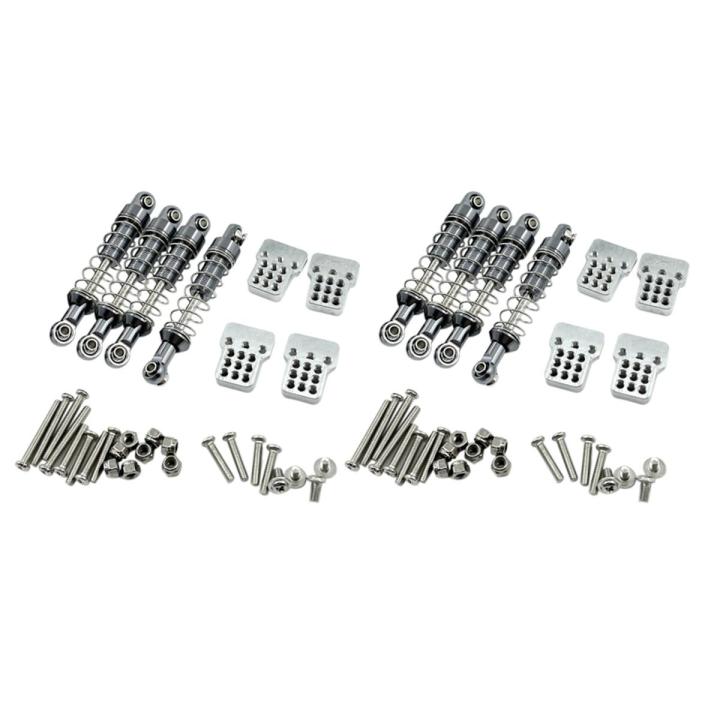 2 set for MN D90 MN-90 MN99S WPL C14 C24 C34 RC Car Metal Shock Absorber with Extension Seat Upgrade Parts Accessories,3