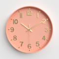 Silent Modern Clock for Wall, 3D Numbers Wall Clock Colour 8. 