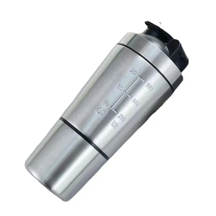Stainless%20Steel%20Water%20Bottle%20Protein%20Shaker%20With%20Compartment%20For%20Bodybuilding%20Nutrition%20Supplements%20Gym%20Metal%20Mixer%20Cup%20600ml%20-%20Image%207