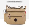 【Toy life hall】Canvas Men'S One-Shoulder Bag Korean Edition Large Capacity Bag Leisure Travel Shoulder Backpack. 