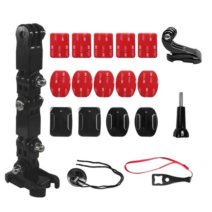 For GoPro hero6/5/4 Motorcycle Helmet Chin Mount Camera Holder Set