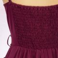 SD Women Renaissance Ruffle Decorated Dress Square Neck Elastic Waist Dress Solid Square Neck Irregular High Low Hem Dresses A30.