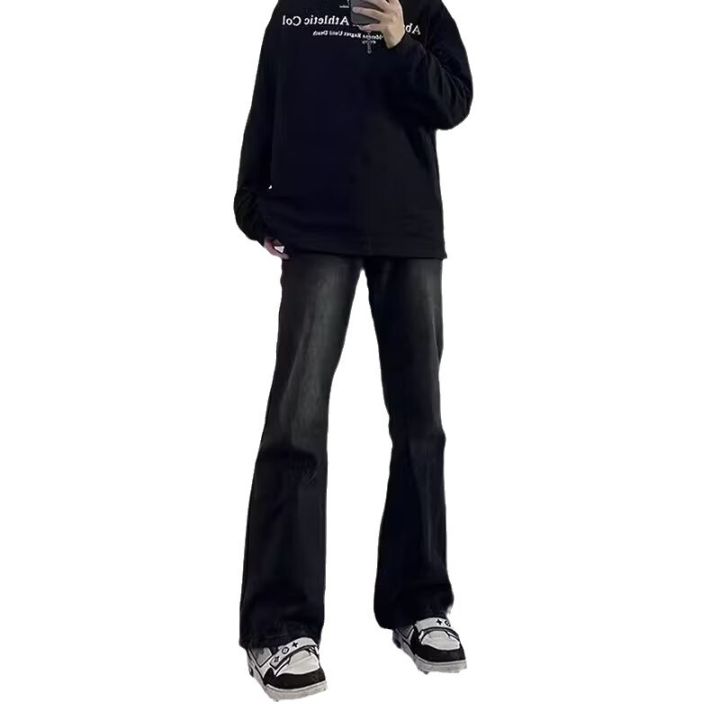 Black%20bootcut%20jeans,%20men's%20spring%20and%20summer%20loose%20straight-leg%20handsome%20high-end%20pants,%20American%20high%20street%20trend%20trousers%20-%20Image%205